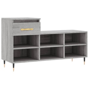 vidaXL, vidaXL Schuhregal Grau Sonoma 102x36x60 cm Holzwerkstoff