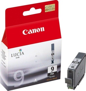 Canon, Original Tintenpatrone schwarz photo Canon PGI-9pbk, 1034B001, Canon Tintenpatrone, schwarz, foto, PGI-9PBK, 1034B001