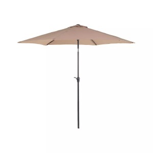 Beliani, Marktschirm aus Polyester Modern VARESE Marktschirm aus Polyester Modern VARESE, Beliani - Marktschirm aus Polyester VARESE, One Size, Sand