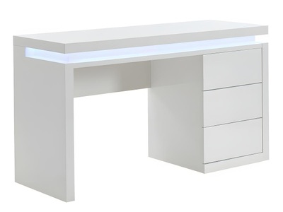 Vente-unique, Schreibtisch mit 3 Schubladen LEDBeleuchtung MDF EMERSON Schreibtisch mit 3 Schubladen LEDBeleuchtung MDF EMERSON, 