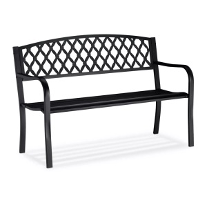 B2X, B2X - Gartenbank aus Metall mit Flechtmuster, 130X45CM