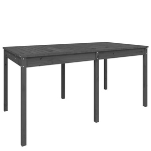 vidaXL, vidaXL Gartentisch Grau 159,5x82,5x76 cm Massivholz Kiefer