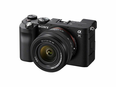 Sony, SONY Alpha 7C Body + FE 28-60 mm F4-5.6 - Systemkamera (Fotoauflösung: 24.2 MP) Schwarz, Alpha 7C (ILCE-7CL) KIT, Digitalkamera