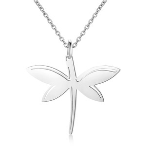 undefined, Ailoria - Libellen-Halskette mit Schmucktäschchen, AILORIA - LIBELLULE Halskette, 50 CM, Silber