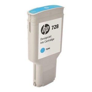 Hp, HP 728 Cyan DesignJet Druckerpatrone, 300 ml, Hewlett Packard Tintenpatrone, blau, No.728, F9K17A, (300ml)