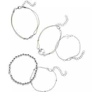 Heideman, Multi Armband Poliert Unisex Silber ONE SIZE, Heideman - Multi Armband poliert, One Size, Silber