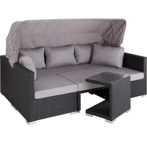 TecTake, Rattan Lounge mit Aluminiumgestell San Marino Rattan Lounge mit Aluminiumgestell San Marino