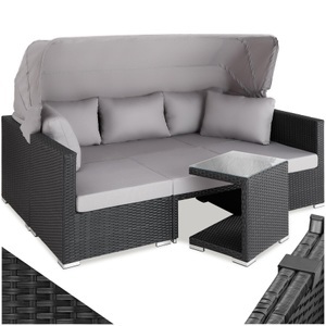 TecTake, Rattan Lounge mit Aluminiumgestell San Marino Rattan Lounge mit Aluminiumgestell San Marino