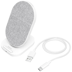 HAMA, Hama QI-FC10S-Fab; 10 W; kabellose Smartphone-Ladestation; WS Ladegerät, 
