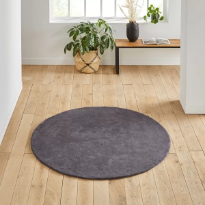 LA REDOUTE INTERIEURS, Runder Teppich Renzo Runder Teppich Renzo, La Redoute Intérieurs - Runder Teppich Renzo, 120cm, Schwarz