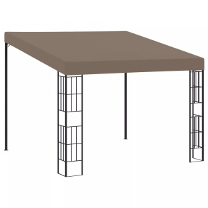vidaXL, vidaXL Wand-Pavillon 3x3 m Taupe Stoff, vidaXL Wand-Pavillon 3x3 m Taupe Stoff