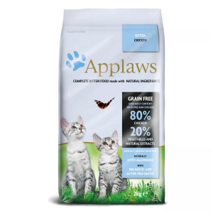 Applaws, Sparpaket Applaws 2 x 2 kg / 1,8 kg - für Kitten, Applaws Trockenfutter Kitten mit Huhn (2kg)