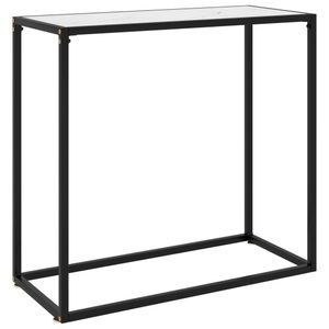 vidaXL, vidaXL Konsolentisch Weiß 80x35x75 cm Hartglas