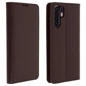 Avizar, Avizar Tragetasche für Huawei P30 Pro - braun Leder Buch Geschäftsfall, Avizar - Cover Echtleder Huawei P30 Pro Braun, Braun