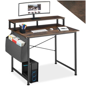 TecTake, Schreibtisch mit Ablage und Stofftasche Schreibtisch mit Ablage und Stofftasche