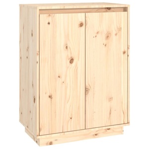 vidaXL, vidaXL Schuhschrank 60x35x80 cm Massivholz Kiefer