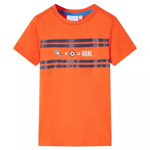 vidaXL, vidaXL Kinder-T-Shirt Dunkelorange 116, vidaXL Kinder-T-Shirt Dunkelorange 116