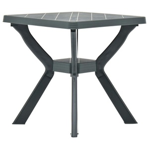 vidaXL, vidaXL Bistrotisch Grün 70x70x72 cm Kunststoff