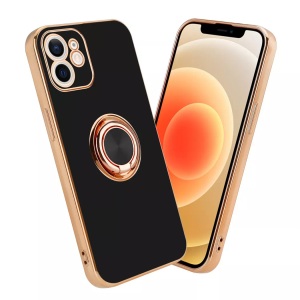 Cadorabo, Hülle für Apple iPhone 11 mit Ring - Schutzhülle, Cadorabo - Hülle für Apple iPhone 11 mit Ring Schutzhülle, Schwarz