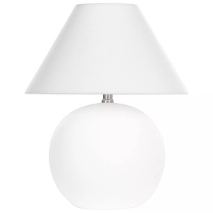 Beliani, Tischleuchte aus Keramik Klassisch LIMIA Tischleuchte aus Keramik Klassisch LIMIA, Beliani - Tischleuchte aus Keramik Klassisch LIMIA, One Size, Schneeweiss
