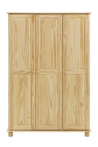 mutoni design, Kleiderschrank Kiefer massiv natur 120x52x178, Kleiderschrank Kiefer massiv natur 120x52x178