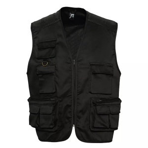 SOL's, SOLS Funktionsweste »Wild Unisex Weste / Bodywarmer mit Reissverschluss und Taschen«, SOLS - Wild Weste Bodywarmer mit Reißverschluss und Taschen, für Damen, Schwarz, Größe 3XL