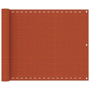 vidaXL, vidaXL Balkon-Sichtschutz Orange 75x600 cm HDPE, vidaXL Balkon-Sichtschutz Orange 75x600 cm HDPE