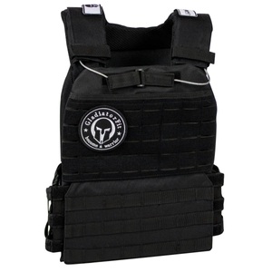 Gladiatorfit, GladiatorFit Gewichtsweste mit Plakette : Schwarz 1.5 KG Gewichtsweste, GladiatorFit - Tactical Weighted Vest