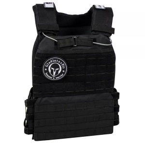 Gladiatorfit, GladiatorFit Gewichtsweste mit Plakette : Schwarz 1.5 KG Gewichtsweste, GladiatorFit - Tactical Weighted Vest