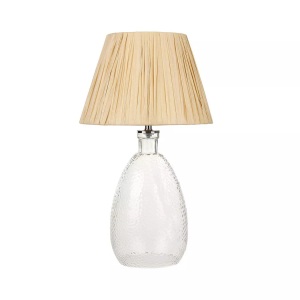 Beliani, Tischleuchte aus Glas Modern BLANCO Tischleuchte aus Glas Modern BLANCO, Beliani - Tischleuchte aus Glas Boho BLANCO, One Size, Nude