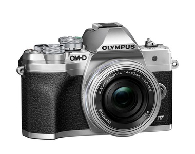 Olympus, OLYMPUS OM-D E-M10 Mark IV Body + M.Zuiko Digital ED 14-42mm F3.5-5.6 EZ Pancake - Systemkamera (Fotoauflösung: 20.3 MP) Silber, OM-System E-M10 Mark IV Kit 14-42 Silber Systemkamera