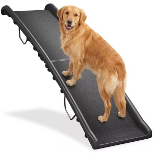 TecTake, Hunderampe Paw Step Auto, Klappbar Und Rutschfest, Bis 90kg Unisex Schwarz 150 cm
