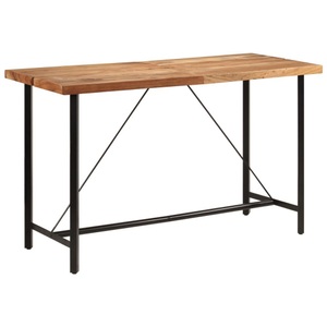 vidaXL, vidaXL Bartisch 180x70x107 cm Massivholz Akazie und Eisen, vidaXL Bartisch 180x70x107 cm Massivholz Akazie und Eisen