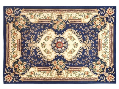 Beliani, Beliani Teppich dunkelblau 140 x 200 cm Kurzflor GAZIANTEP, 