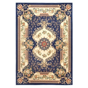 Beliani, Beliani Teppich dunkelblau 140 x 200 cm Kurzflor GAZIANTEP, 