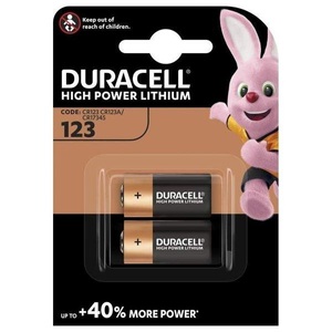 Duracell, Duracell 123 Ultra Lithium 2Pcs - Batterie (Schwarz/Kupfer), Batterien Duracell High Power Lithium CR123A, Spannung 3 V, 2 Stück