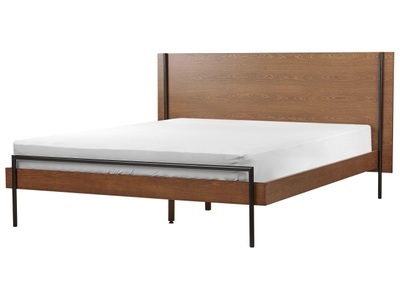 Beliani, Bett mit Lattenrost aus MDF-Platte Modern LIBERMONT Bett mit Lattenrost aus MDF-Platte Modern LIBERMONT