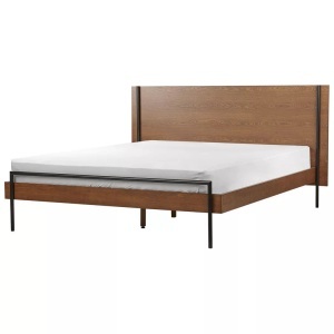 Beliani, Bett mit Lattenrost aus MDF-Platte Modern LIBERMONT Bett mit Lattenrost aus MDF-Platte Modern LIBERMONT