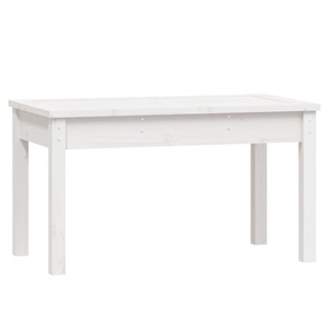 vidaXL, vidaXL Gartenbank Weiß 80x44x45 cm Massivholz Kiefer, 