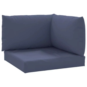 vidaXL, vidaXL Palettenkissen 3 Stk. Marineblau Oxford-Gewebe, vidaXL Palettenkissen 3 Stk. Marineblau Oxford-Gewebe