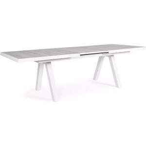 mutoni lifestyle, Garten Ausziehtisch Krion weiss 205-265x103, Garten Ausziehtisch Krion weiss 205-265x103