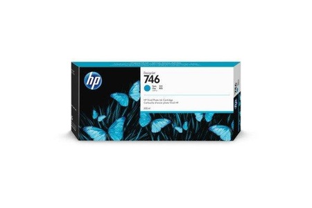 Hp, HP 746 Zyan DesignJet Tintenpatrone, 300 ml, Hewlett Packard Tintenpatrone, blau, 746, P2V80A, (300ml)