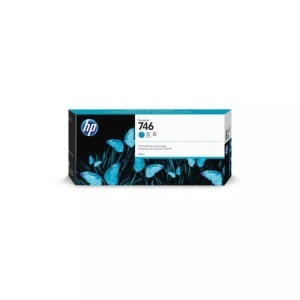 Hp, HP 746 Zyan DesignJet Tintenpatrone, 300 ml, Hewlett Packard Tintenpatrone, blau, 746, P2V80A, (300ml)