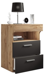 VCM, Nachtschrank Beistelltisch Schublade Konsole Boxspring Nachttisch Slepal L Nachtschrank Beistelltisch Schublade Konsole Boxspring Nachttisch Slepal L