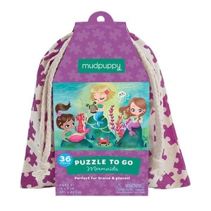 mudpuppy, mudpuppy Puzzle To Go - Meerjungfrau, mudpuppy - Meerjungfrau, Puzzle im Sack, Multicolor