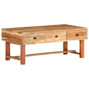 vidaXL, vidaXL Couchtisch 100x50x40 cm Massivholz Akazie, vidaXL Couchtisch 100x50x40 cm Massivholz Akazie