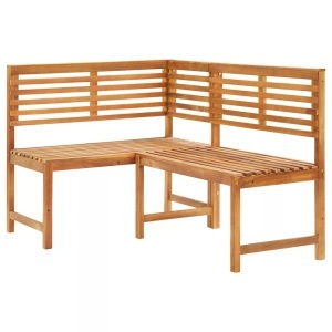 vidaXL, vidaXL Garten-Eckbank 140 cm Massivholz Akazie, vidaXL Garten-Eckbank 140 cm Massivholz Akazie