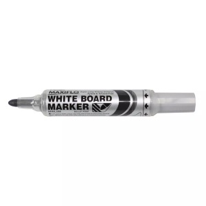 Pentel, PENTEL Whiteboard Marker 6mm MWL5M-AO schwarz, Pentel Maxiflo, 6mm, schwarz, Whiteboard Marker, runde Spitze, MWL5M-AO