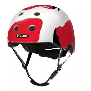 Melon, Melon Helm URBAN ACTIVE - KOI in rot/weiß in Gr. 52-58, Melon Velohelm - koi (Grösse: M-L (52-58 cm))
