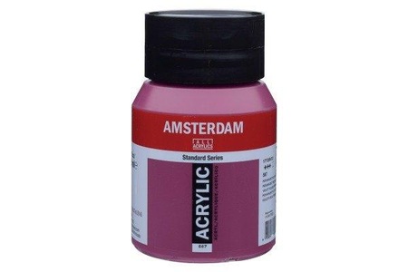 Amsterdam, Amsterdam Acrylfarbe Standard, Talens Acrylfarbe Amsterdam, permanent rot violett, 17725672, (500ml)